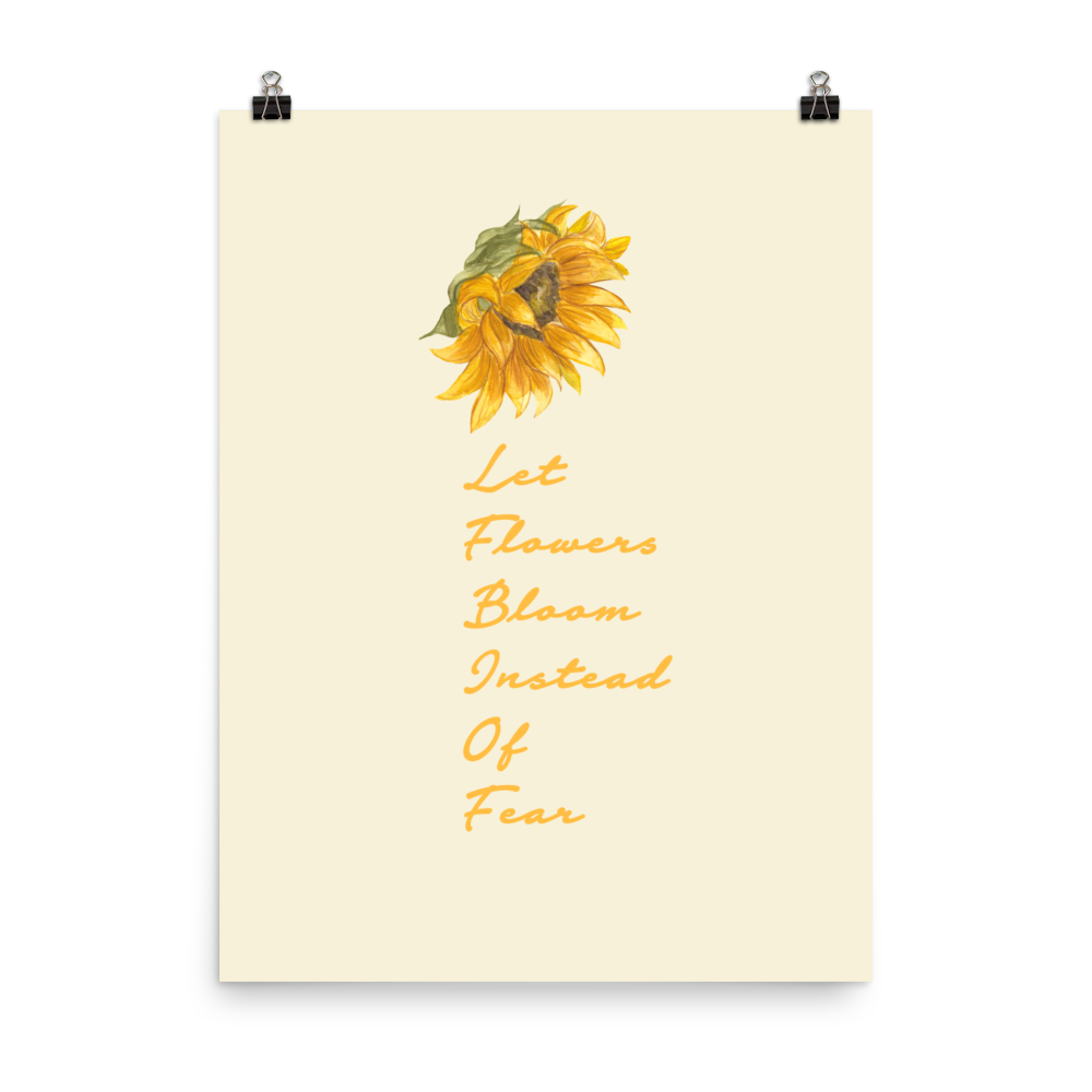 Let Flowers Bloom ECX Premium Poster